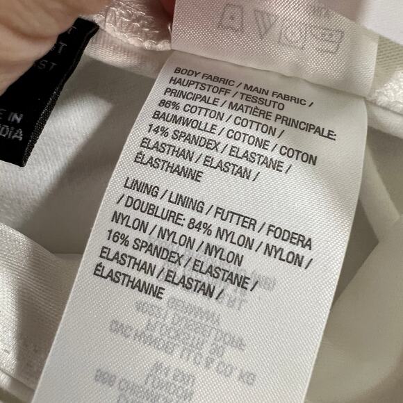 Women with Control Tall Tummy Control Full Leg Crop Pants White, Tall XX-Small - Picture 10 of 10